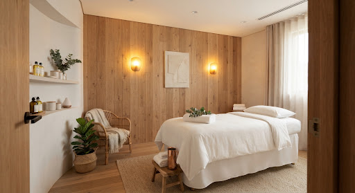 Sala de masajes aromatizada